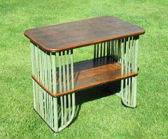 Stick Wicker Side Table