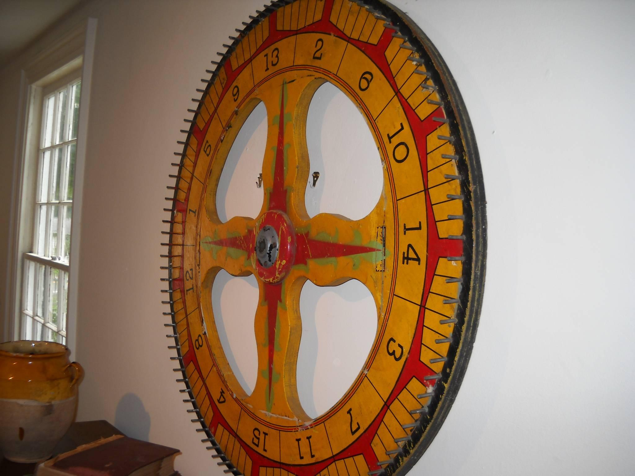 Mid-20th Century Carnival Game Wheel