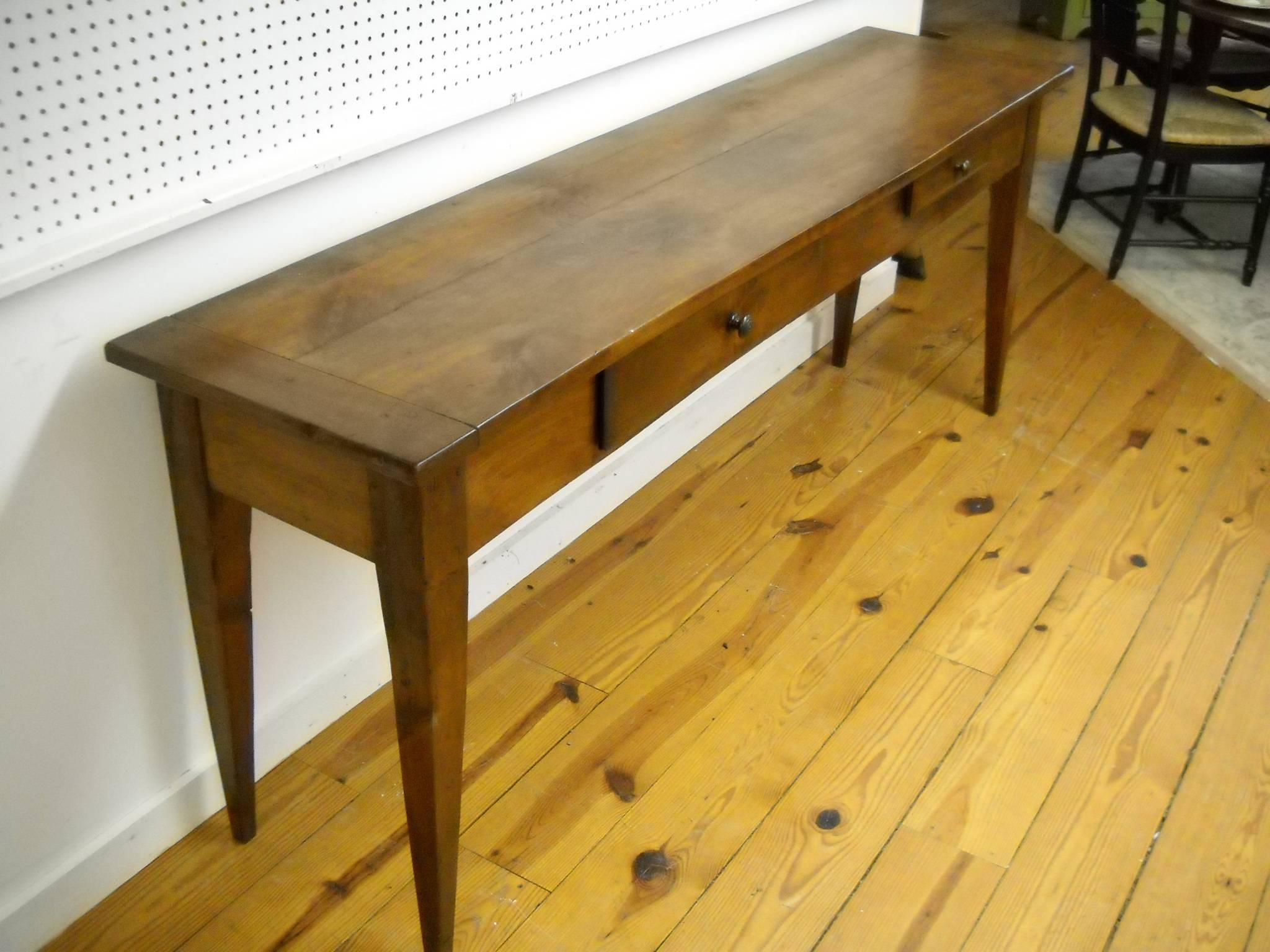 Mid-19th Century Cherry Serving Table