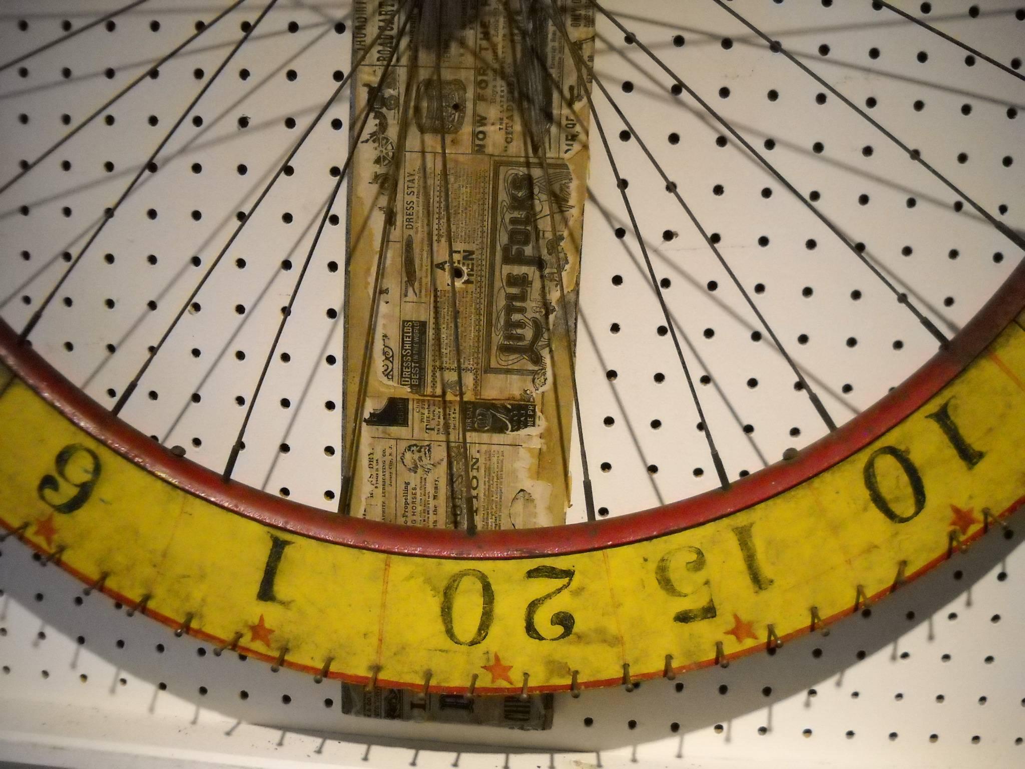American Carnival Game Wheel made from a Bicycle Wheel