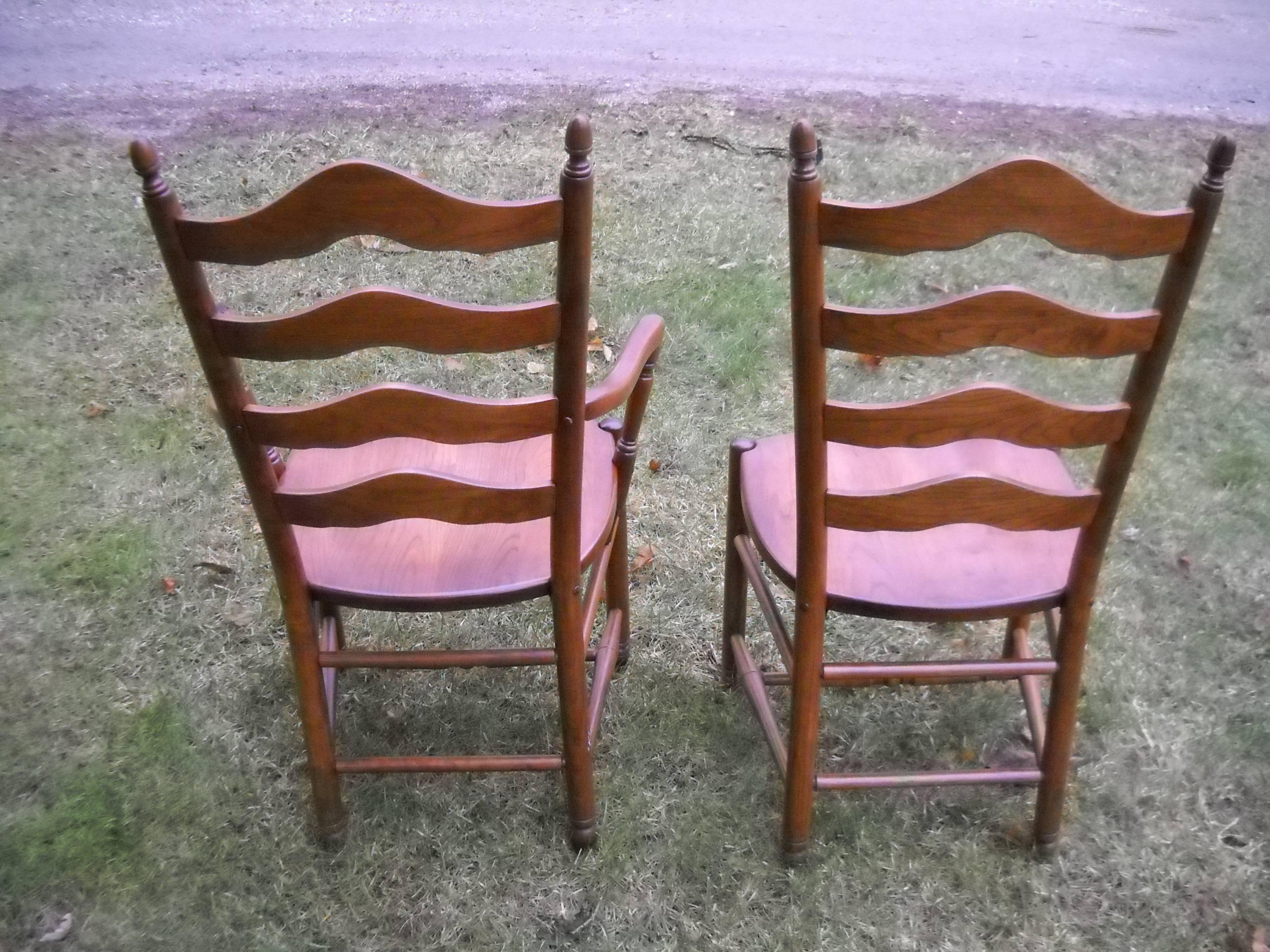 Cherry Deluxe Ladder Back Chairs