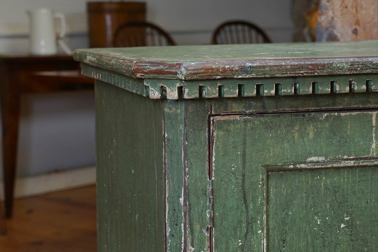French Original Painted Two-Door Buffet