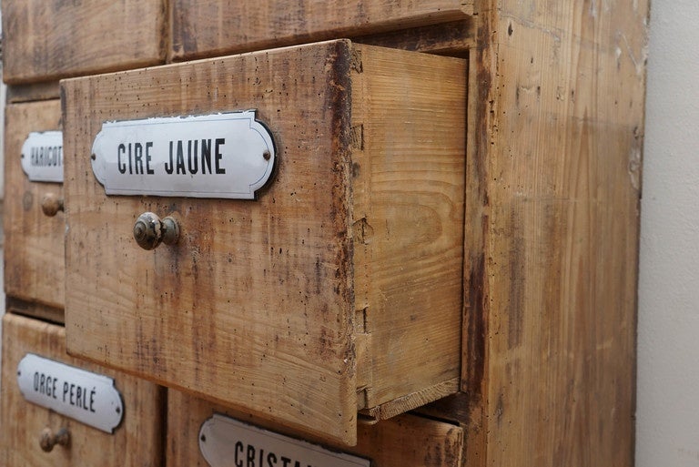 seed cabinet antique