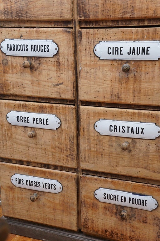 French Seed Cabinet