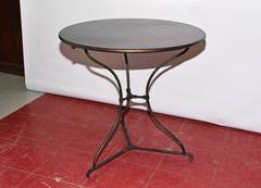 Antique French Round Bistro Table