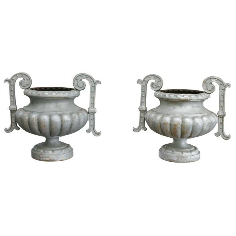 Pair of 19th Century French Garden Urn For Sale