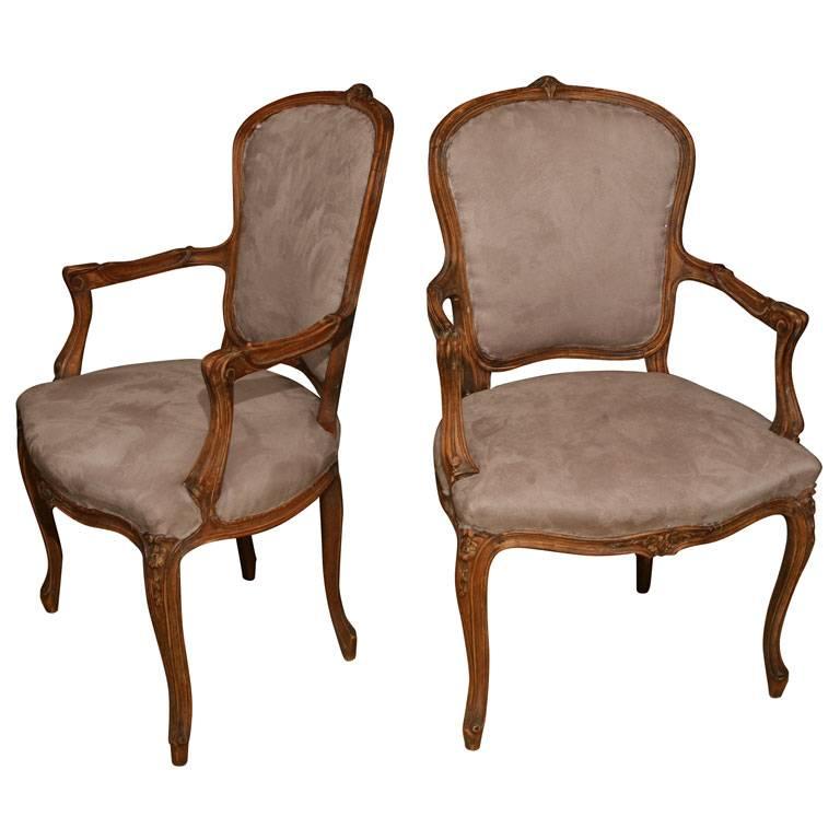 Pair of Louis XV Style Fauteuil
