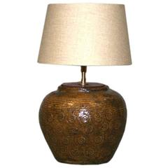 Antique Chinese Ginger Jar Table Lamp