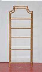 Chinese Chippendale Faux Bamboo Etagere