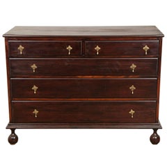 Antique William & Mary Style Chest of Drawers