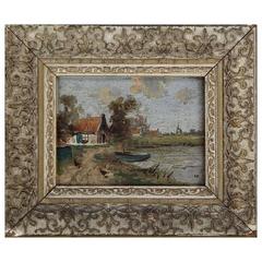 Miniature Continental Landscape Painting 6
