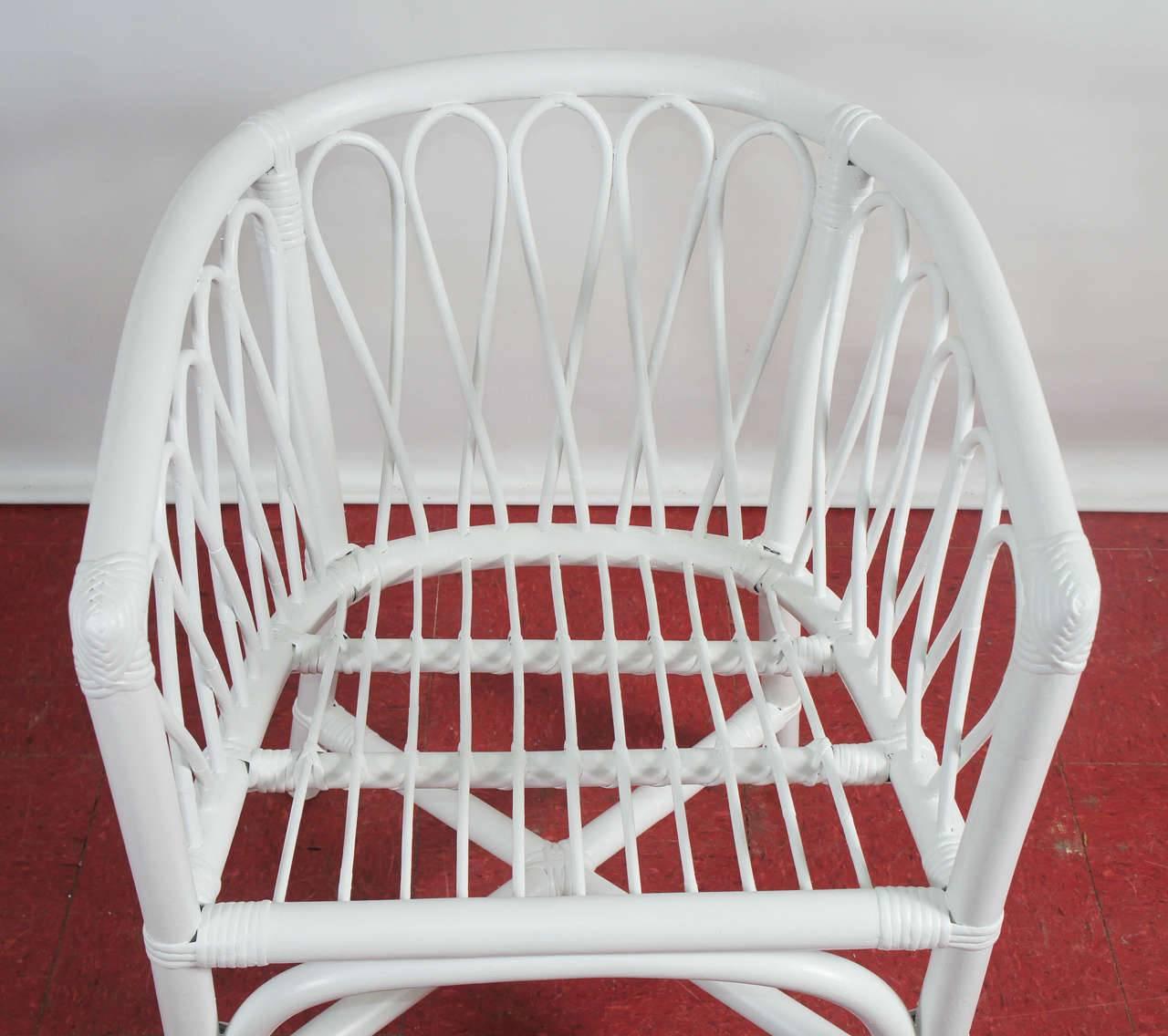 20th Century Set of Four Bentwood and Rattan Dining Chairs