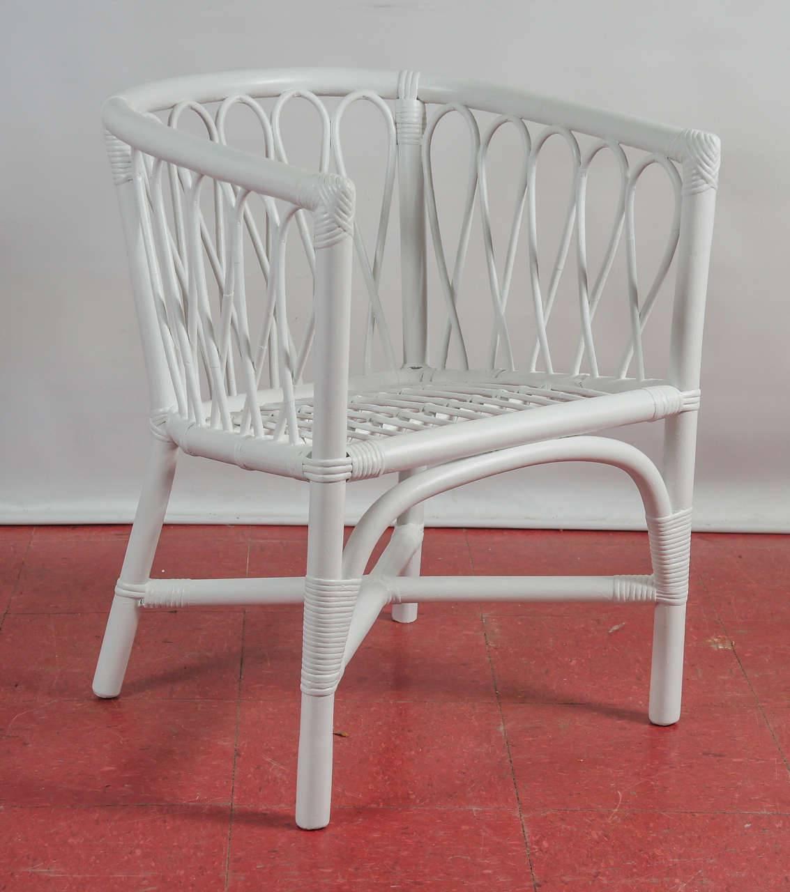 Set of Four Bentwood and Rattan Dining Chairs 1