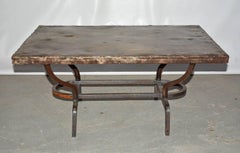 Cast Iron Metal Top Indoor or Outdoor Garden Coffee Table