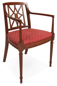 Sheraton Style Fretwork Armchair