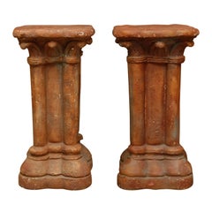 Antique Pair of Italian Renaissance Style Pedestals