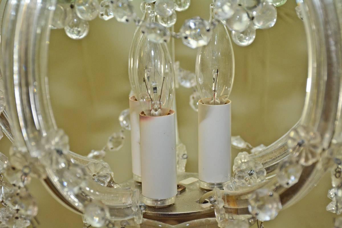Kronleuchter mit Kristall- und Trauben-Cluster-Motiv im Vintage-Stil im Angebot 3