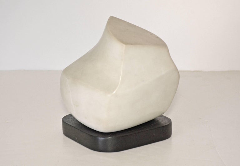 Petite White Marble Sculpture on Stand For Sale at 1stDibs marble sculpture stand