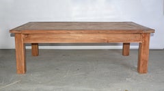 Rustic Indoor or Outdoor Teak Coffee Table
