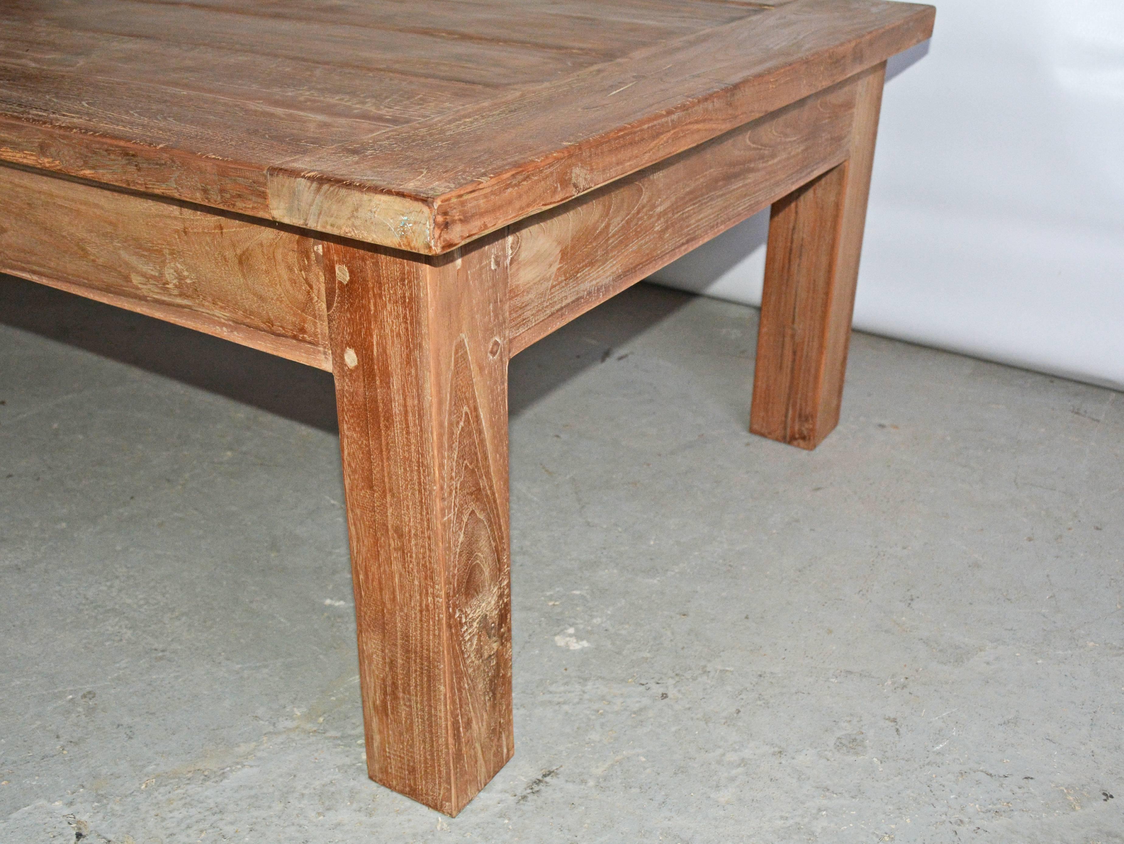 rustic outdoor coffee table