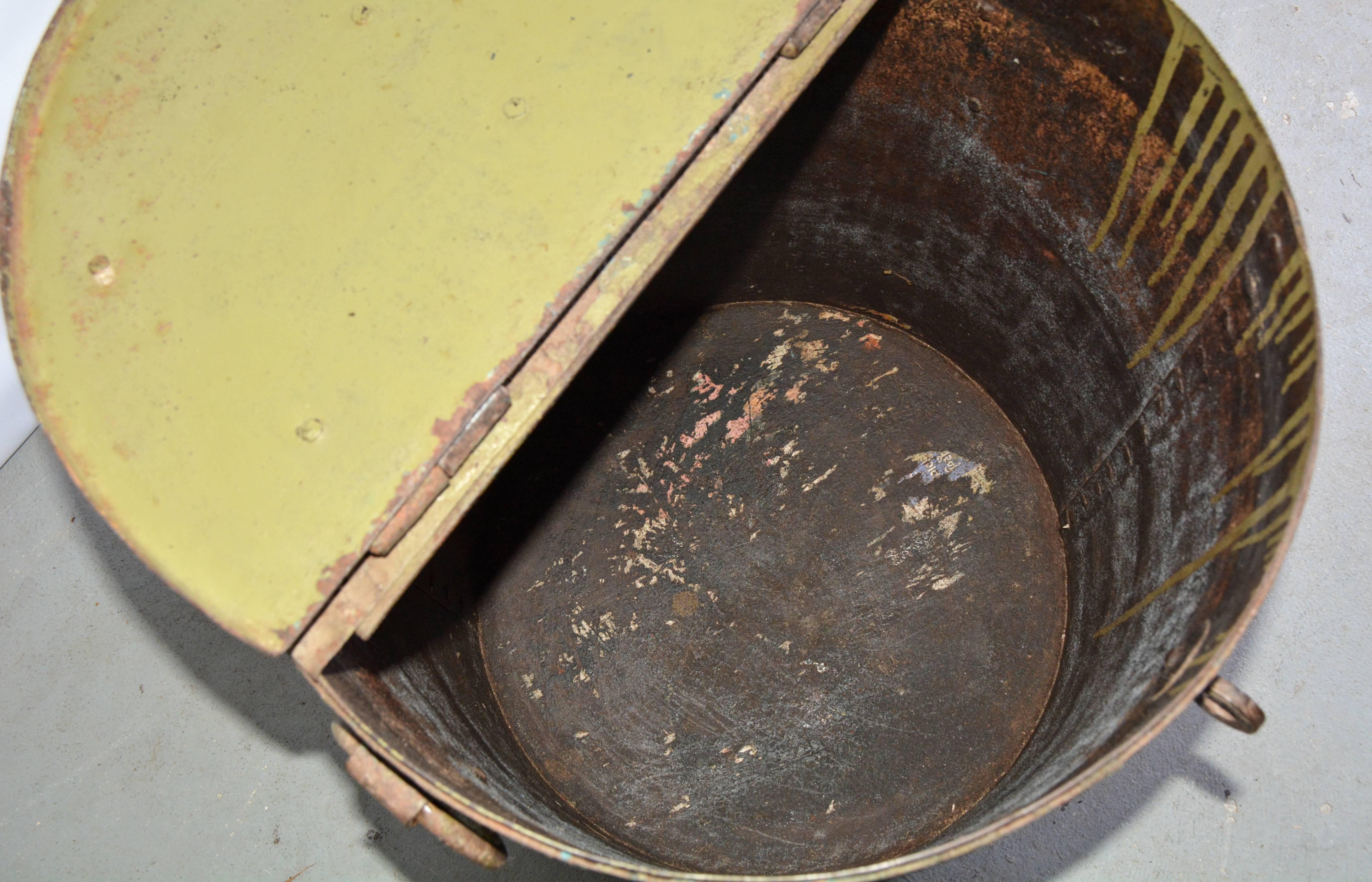 large metal barrel