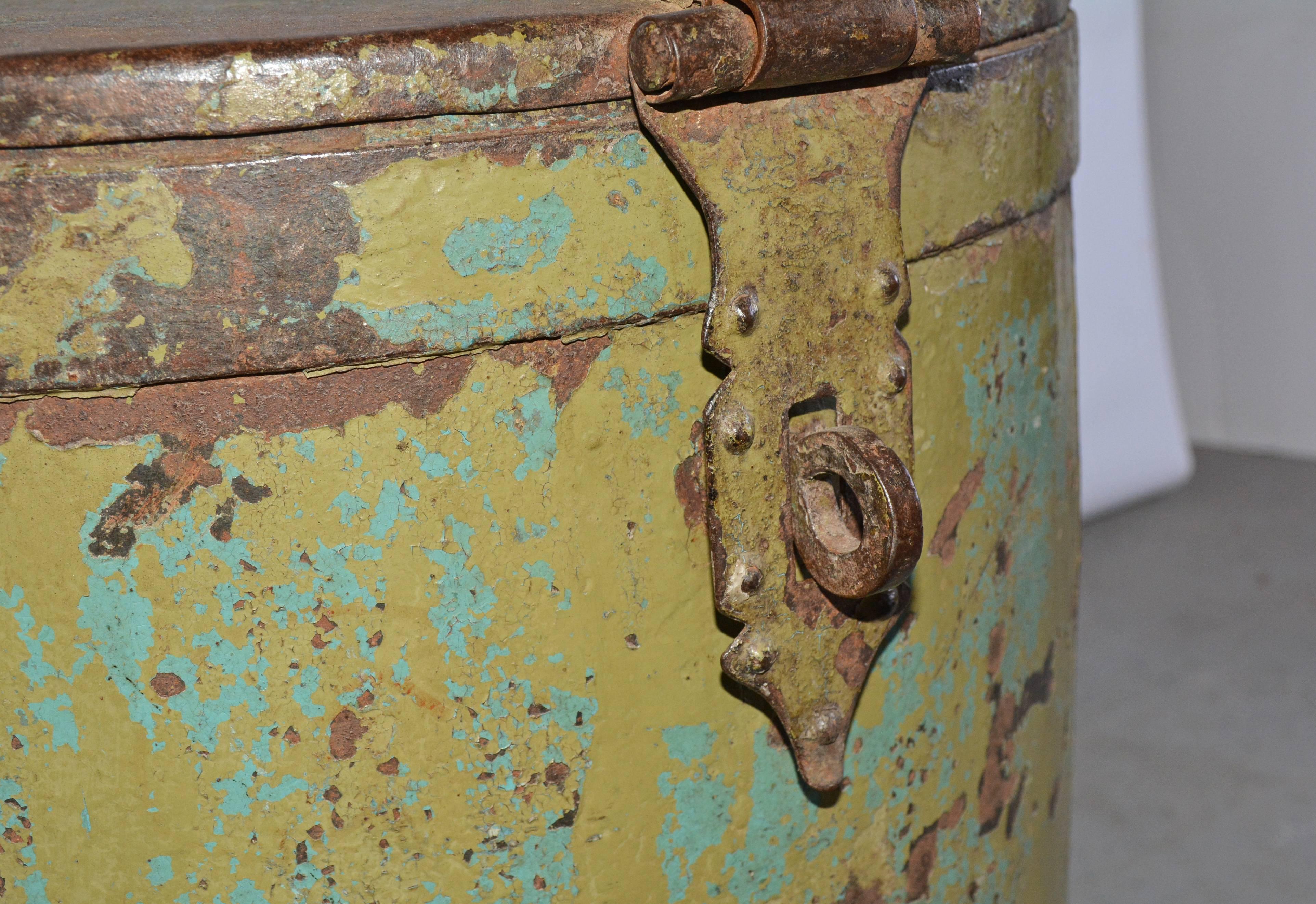 old metal barrel