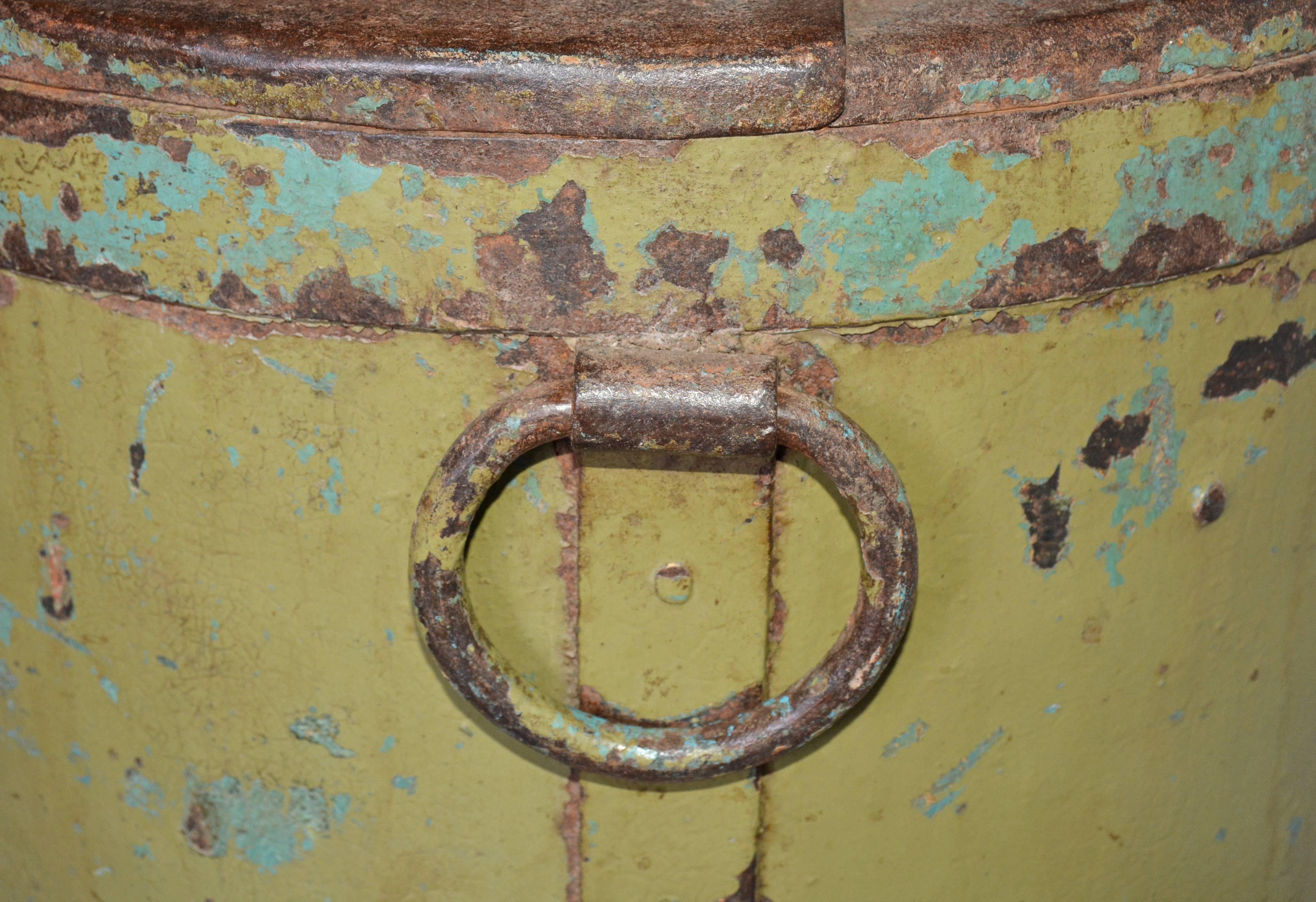 Industrial Large Vintage Metal Barrel