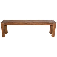 Vintage Rustic Teakwood Bench or Coffee Table