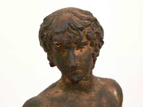 Classical bronze figure in the Greek style. Wonderful aged patina.