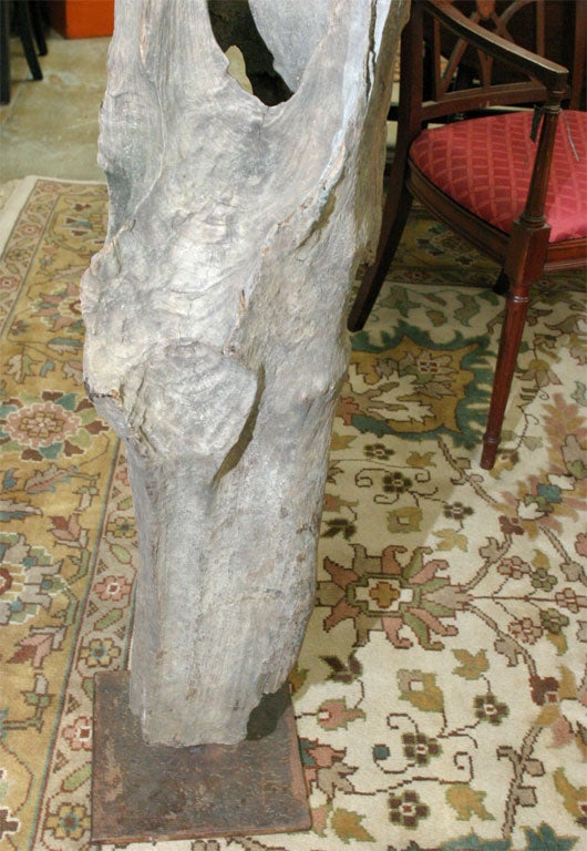 Skulptur aus natürlichem Holz (20. Jahrhundert) im Angebot