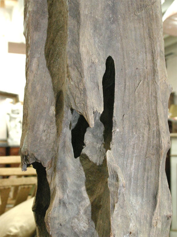 Skulptur aus natürlichem Holz im Angebot 1