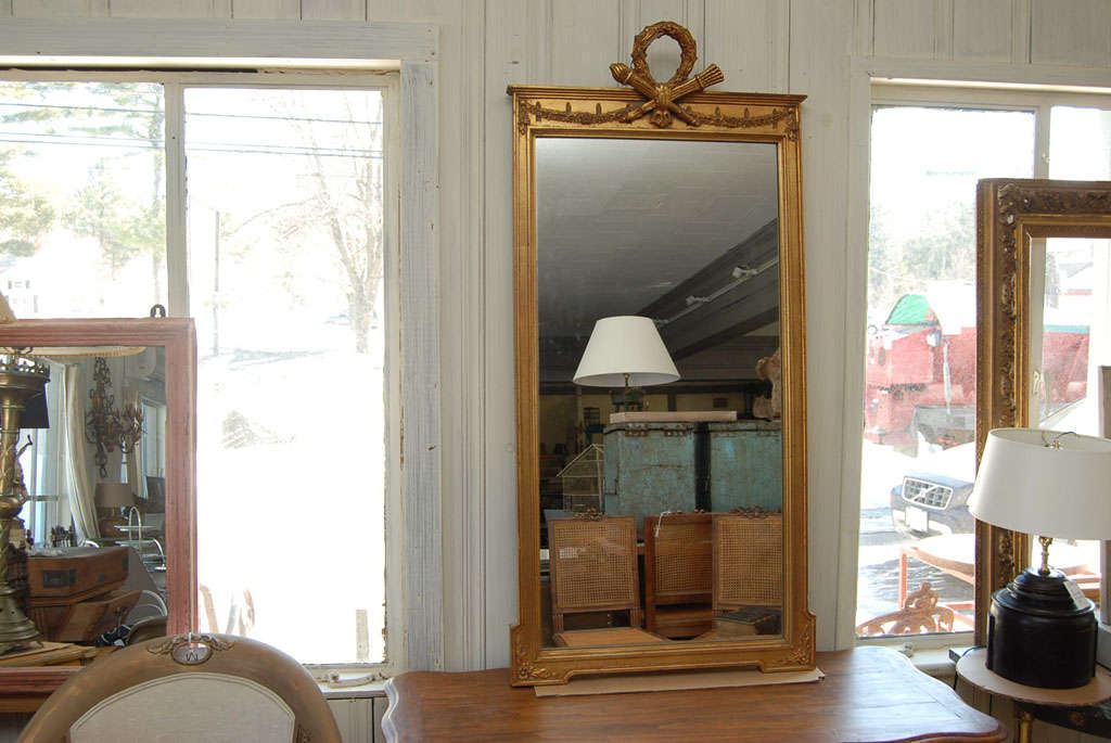 20th Century Antique French Neoclassical Pier Mirror