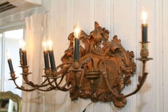19th Century Italian Gold Gilt Venetian Wall Sconce