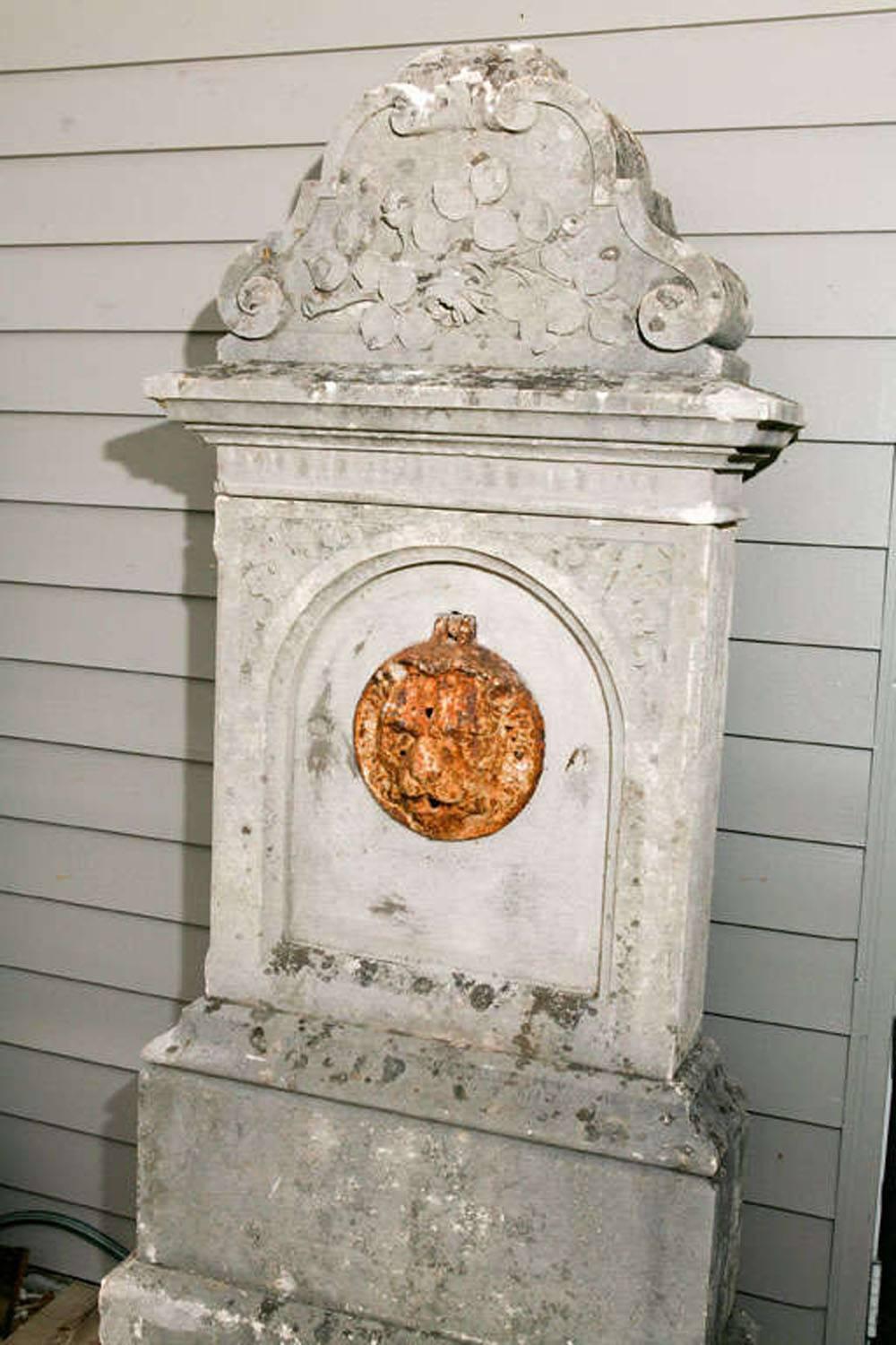 Louis XV 19th Century French Wall Fountain For Sale