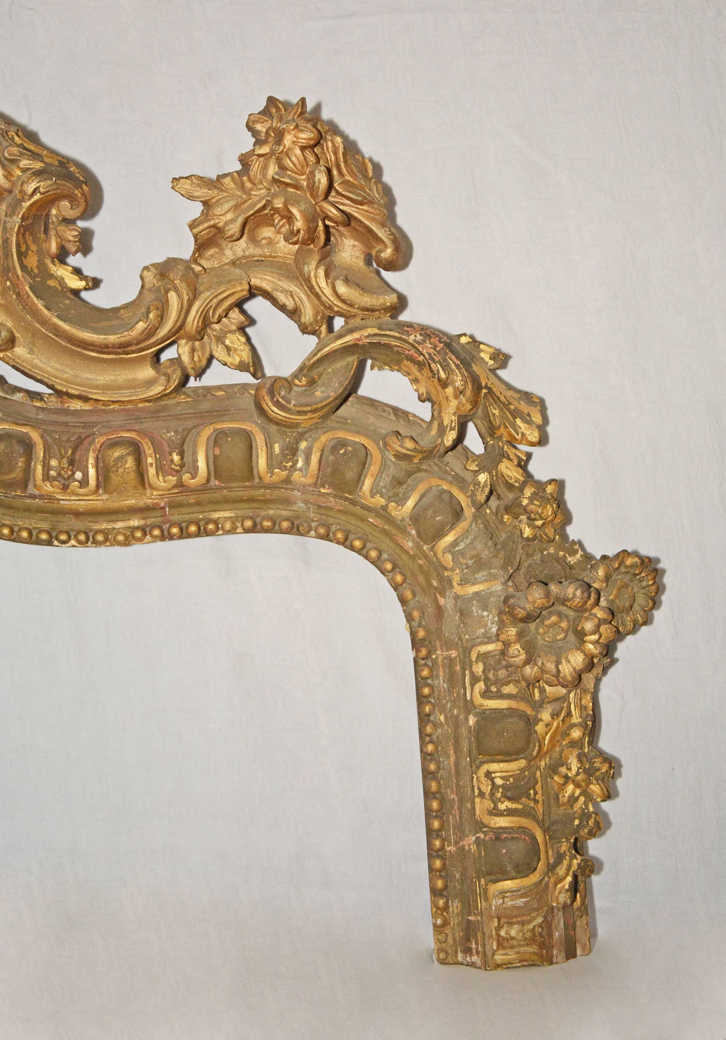 Unknown Victorian Rococo Giltwood Top For Sale