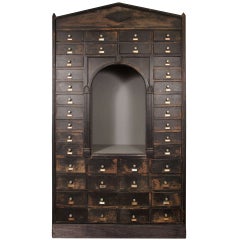 Neoclassical Display Storage Cabinet