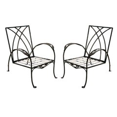 Pair of Salterini Patio Garden Lounge Chairs