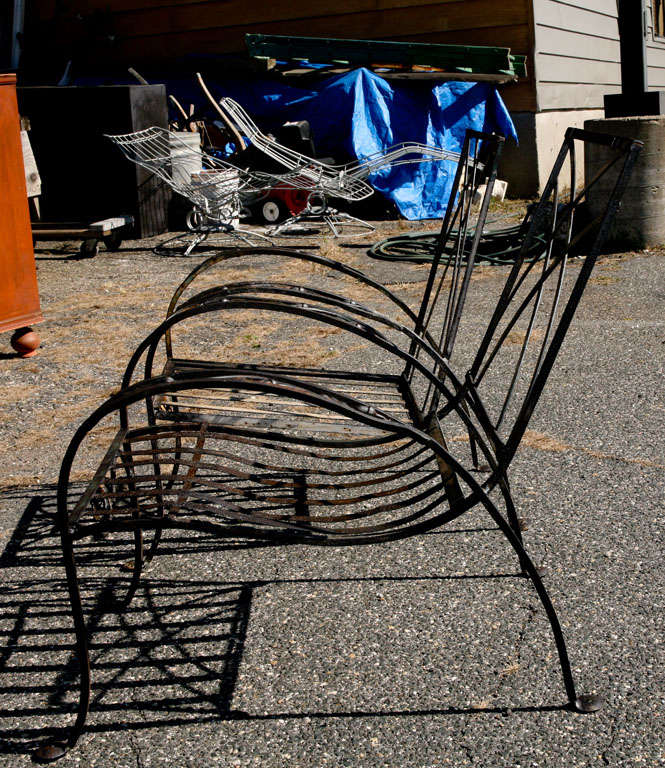 Mid-20th Century Pair of Salterini Patio Garden Lounge Chairs