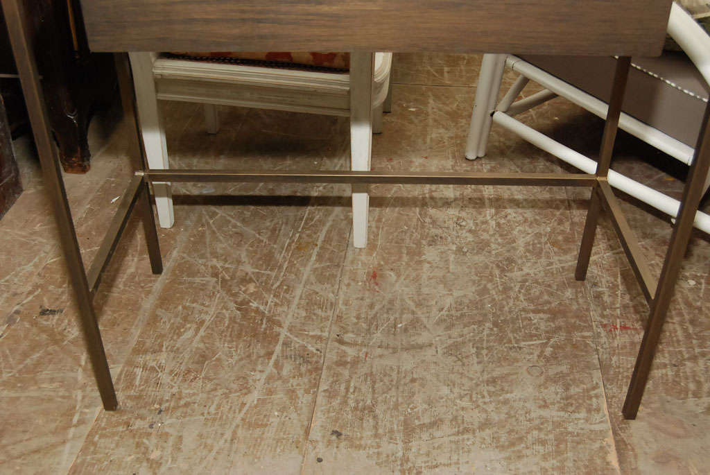 Custom Metal Vanity or Desk by BH&A In New Condition In Sheffield, MA