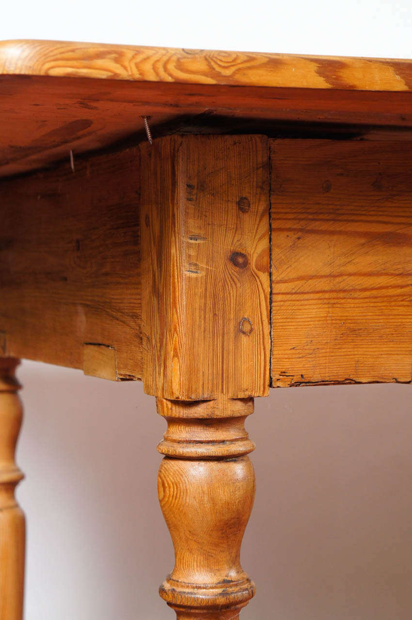 19th Century English Pine Country Dining Table 2