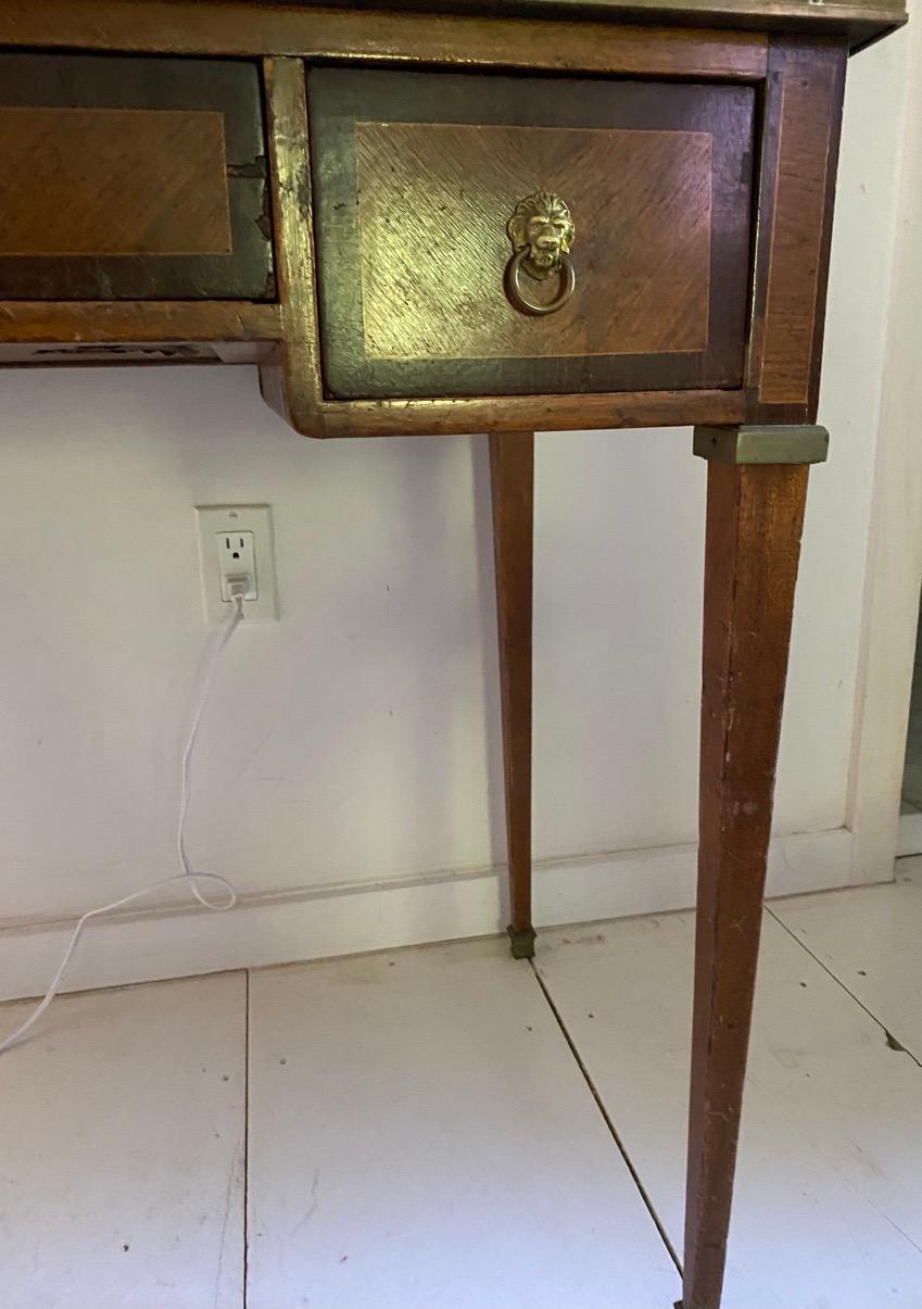 Wood Directoire Style Small Bureau Plat For Sale