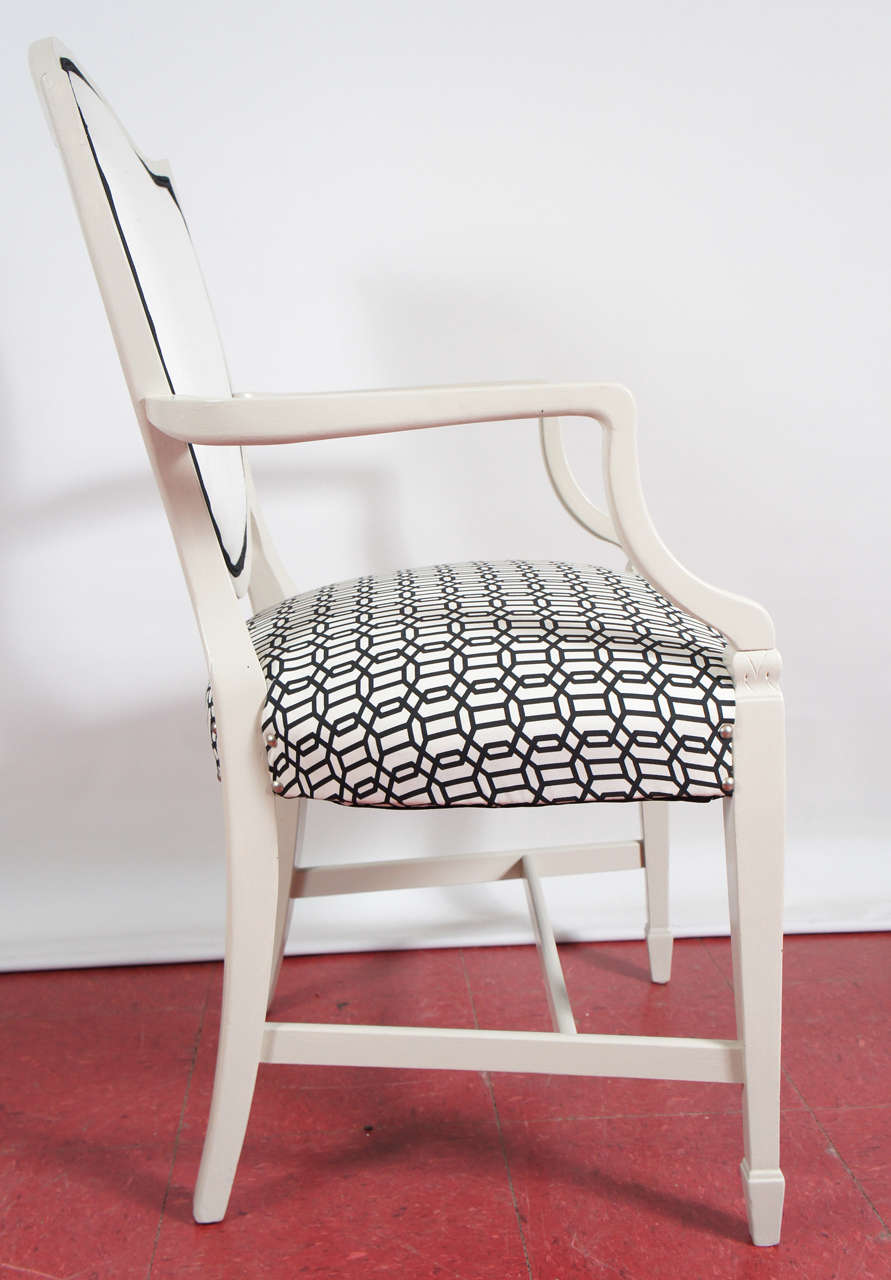 Four Adams Shield-Back Style Chairs 3
