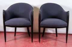 Six Rhulmann or Paul Follot Style Chairs, Priced Per Pair