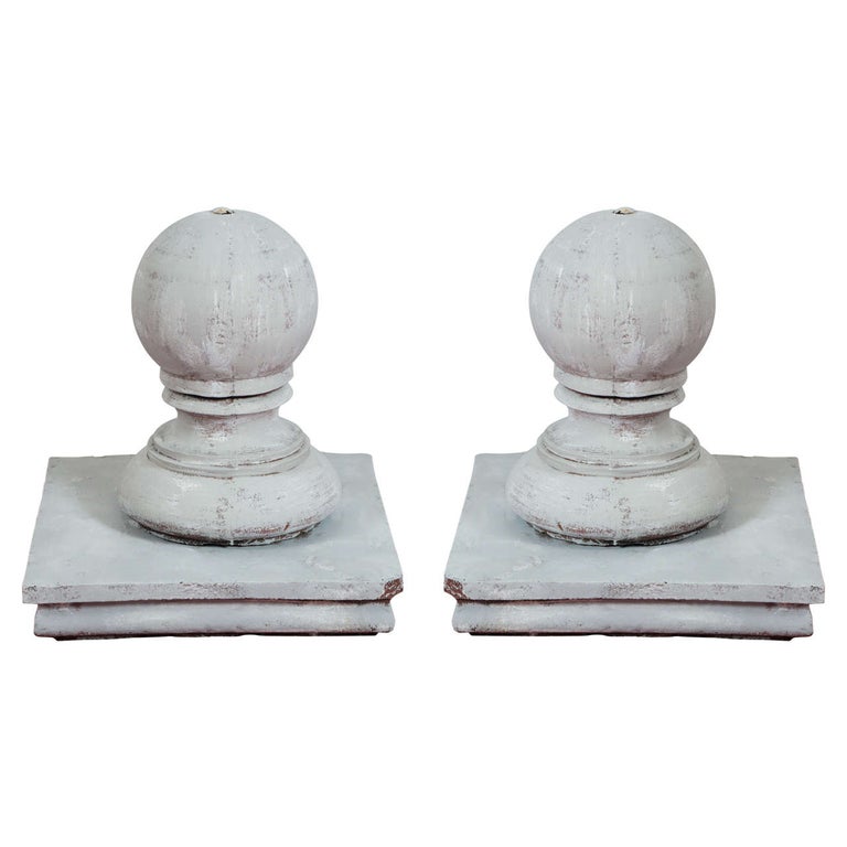 Pair of Impressive Large Gate Pier Finials For Sale at 1stdibs