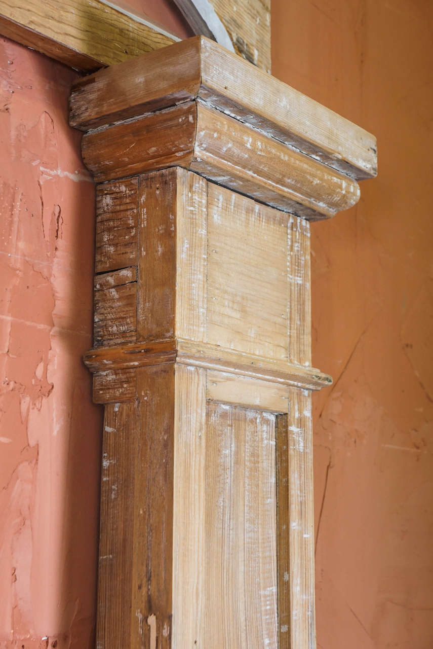 Hand-Crafted Federal Period Transom and Pilasters For Sale