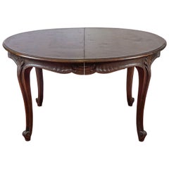 Table de salle à manger ovale de style Louis XV