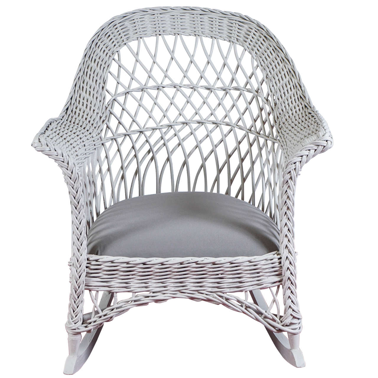 Bar Harbor Wicker Rocker For At 1stdibs Bar Harbor Wicker Rocker For At