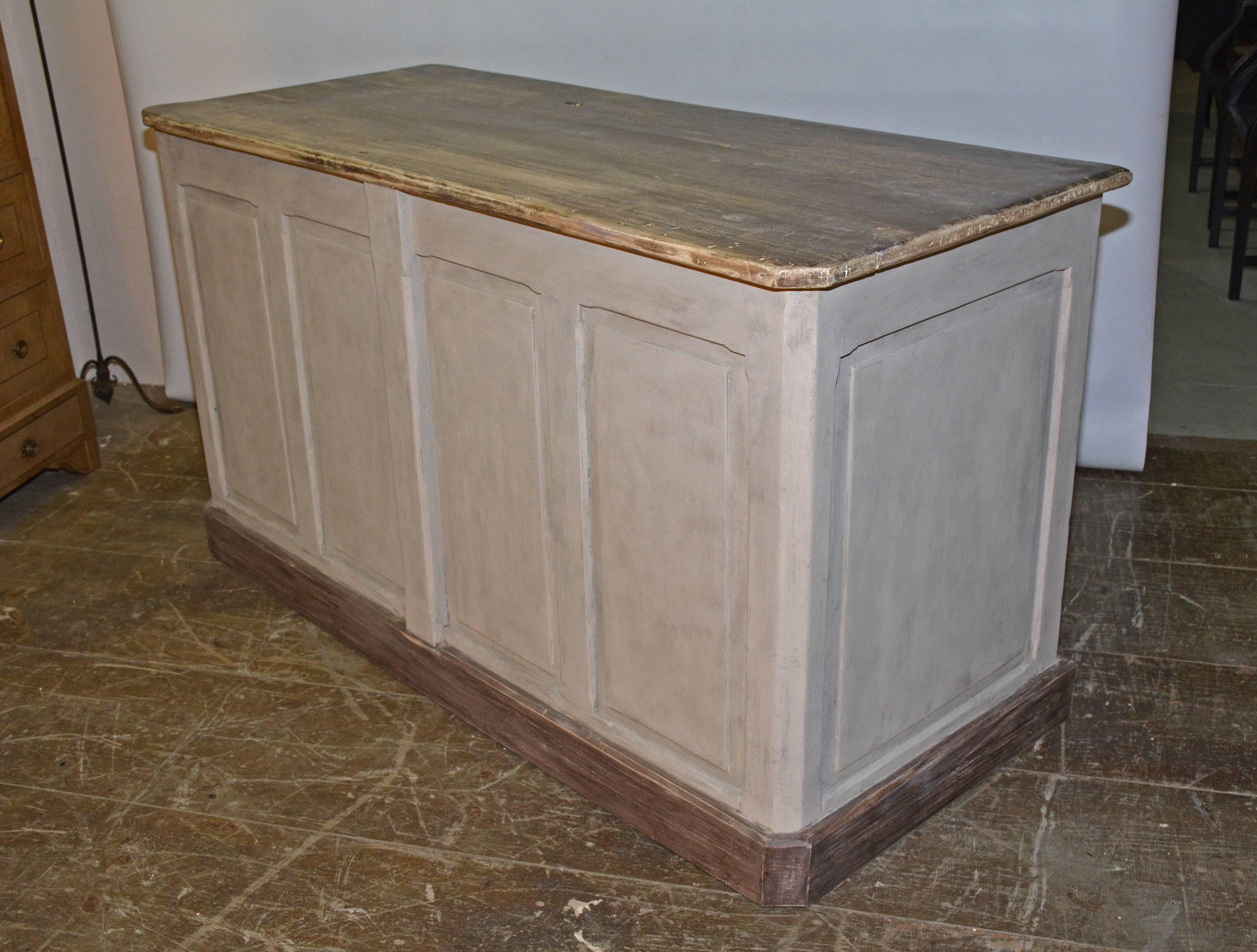 Rustic Antique French Store Counter