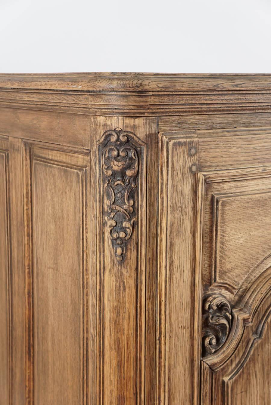 Carved 19th Century French Oak Cabinet
