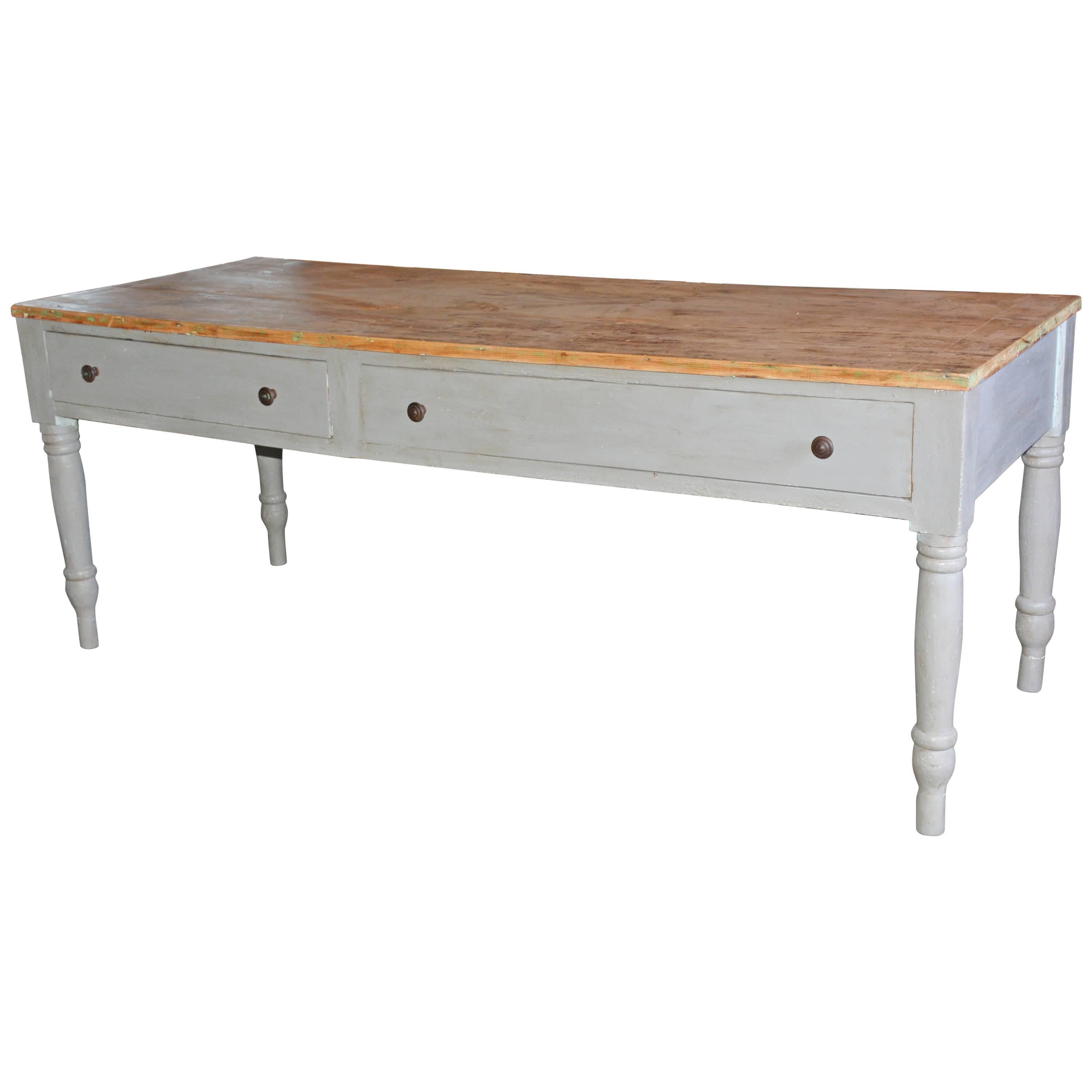 Country Work Table or Kitchen Island